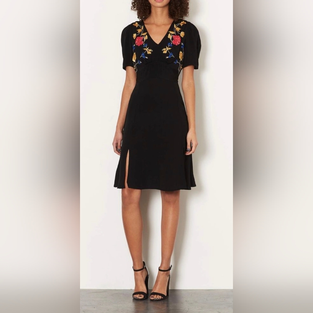 2/$20 Topshop Black A-Line Dress